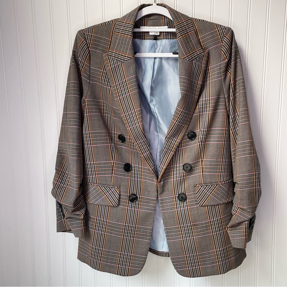 Veronica Beard Jackets & Blazers - Veronica Beard Beacon Tuva Wool Blend Dickey Jacket Tartan Plaid Multi 10